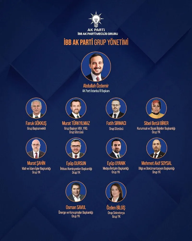 İBB AK Parti Grubunun Yeni Görev Dağılımı Belli Oldu