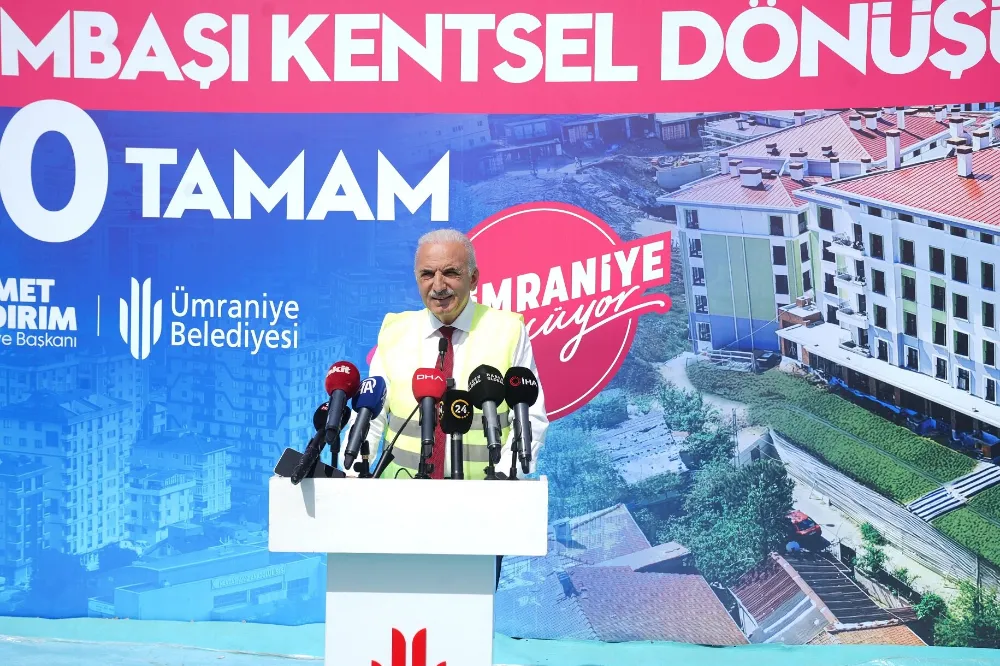 ÜMRANİYE DÖNÜŞÜYOR: HEKİMBAŞI KENTSEL DÖNÜŞÜM PROJE ALANININ %80’İ TAMAMLANDI