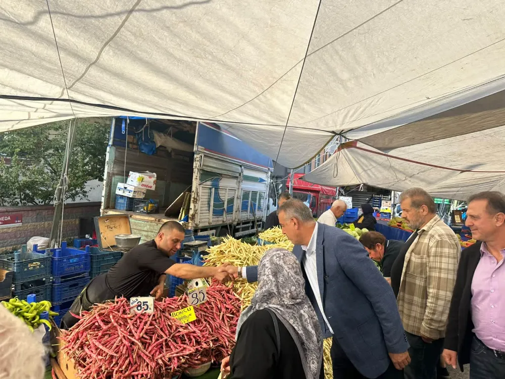 Başkan Çetinkaya Pazar Ziyaretlerine Devam Ediyor